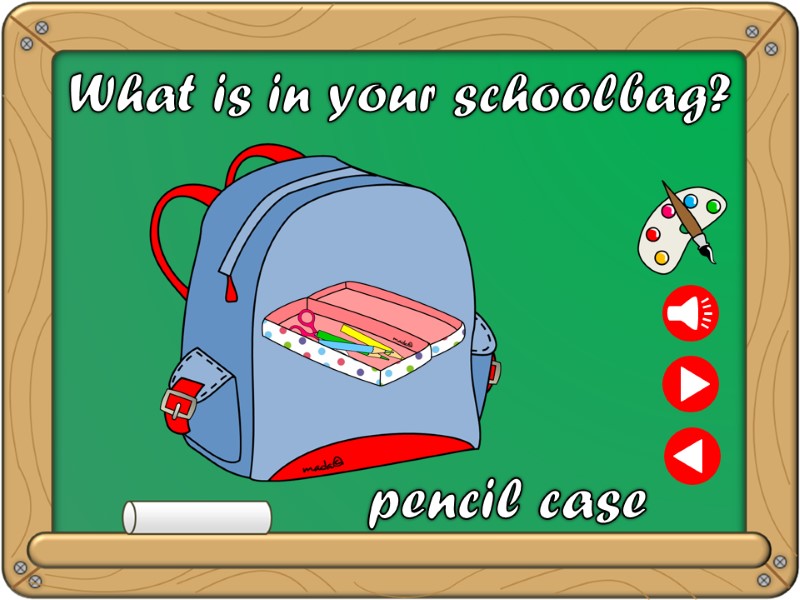 What is in your schoolbag? pencil case